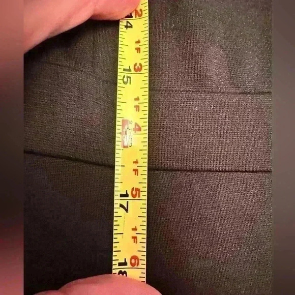 Talbots Ruffle Hem Midi Dress V-Neck Sleeveless Back Zip Solid Black Size 4 - Picture 7 of 8